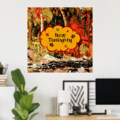 Poster Happy Thanksgiving (Bureau à domicile)