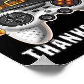 Poster Happy Thanksgiving Video Game Controller Pilgrim C (Coin)