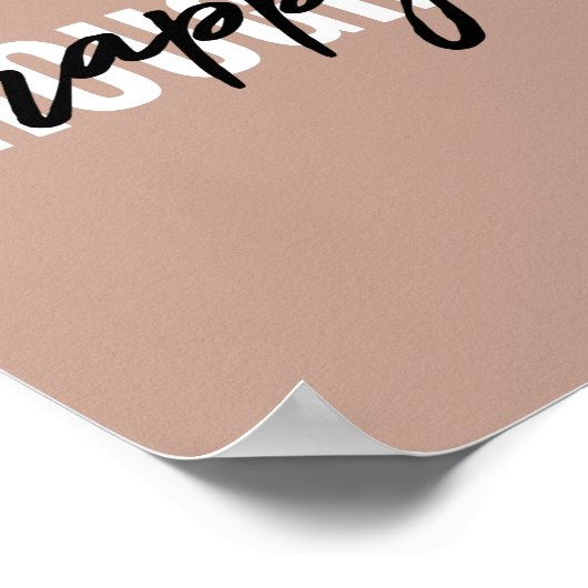 Poster Happy Thoughts | Positive Quote (Coin)