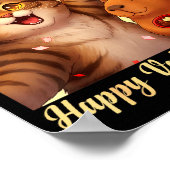 Poster Happy Valentines 2026 Cute Cat Capybara Party Art  (Coin)