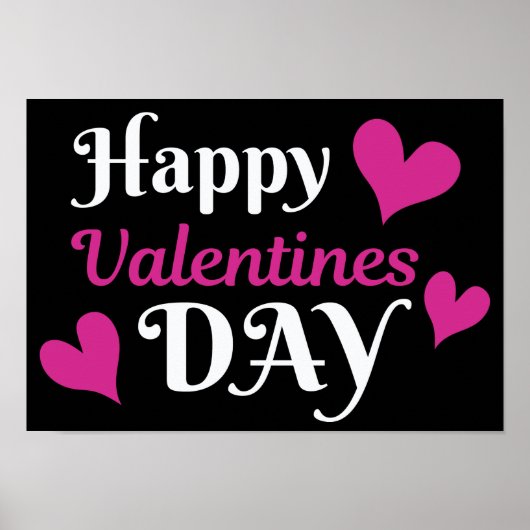 Poster Happy valentines day (Devant)