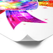 Poster Happy Valentine's Day Coquette Disco Ball Heart Gi (Coin)