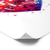 Poster Happy Valentine's Day Funny Coquette Red Disco Bal (Coin)