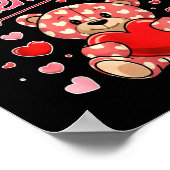 Poster Happy Valentines Day Women Cute Bear Valentine Hea (Coin)