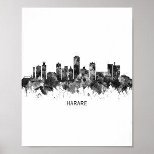 Poster Harare Zimbabwe Skyline