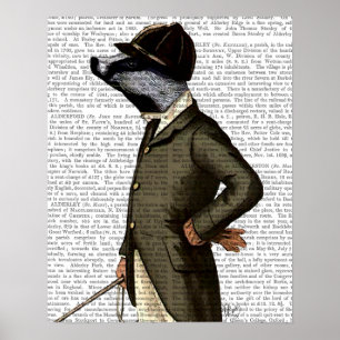 Poster Harcelez le portrait de cavalier