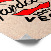 Poster Hard Core Vegan, Apple Core Vegan, hardcore Vegan (Coin)