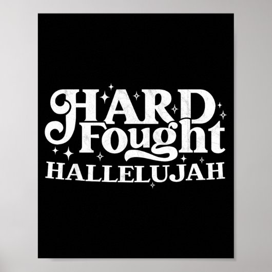 Poster Hard Fought Hallelujah (Devant)