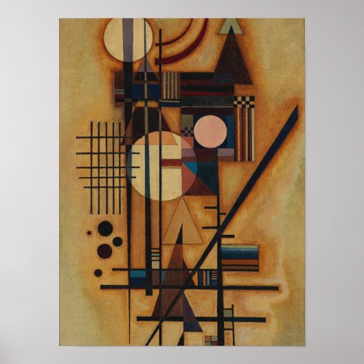 Poster Hard in soft, 1927 par Wassily Kandinsky (Devant)