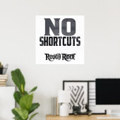 Poster Hard Work Motivation: No Shortcuts (Bureau à domicile)