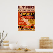 Poster HARDEEN Magiciër Mentalist VAUDEVILLE (Keuken)