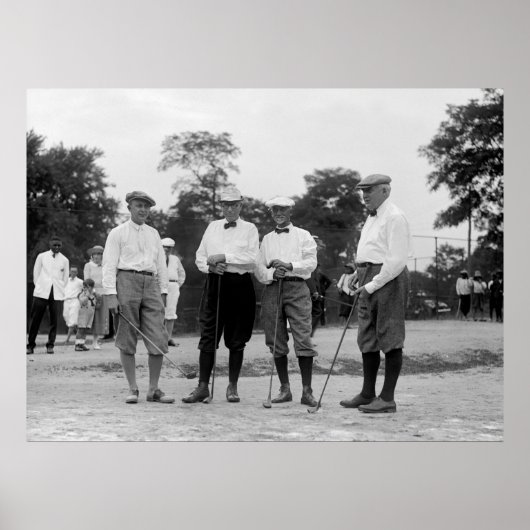 Poster Harding Golf Foresome, années 1920 (Devant)