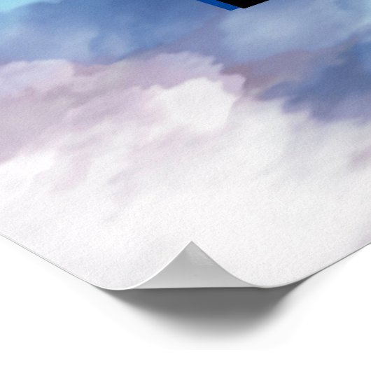 Poster "Hare Krishna" Peacock Feather Hindu (Coin)