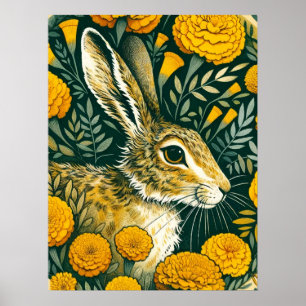 Poster Hare Marigold