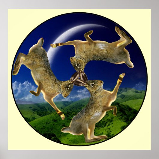 Poster Hares magiques (Devant)