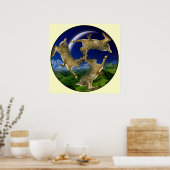 Poster Hares magiques (Cuisine)