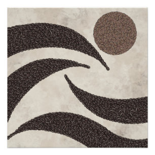 Poster Haricots de Café - Bean Bliss Sunrise