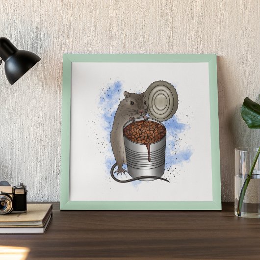 Poster Haricots de rat et de pain