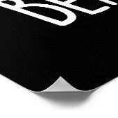 Poster Haricots Parler amusant Veggie Bean Pun Dark BG (Coin)