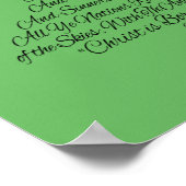 Poster Hark the Herald Angels chanter l'arbre de Noël (Coin)