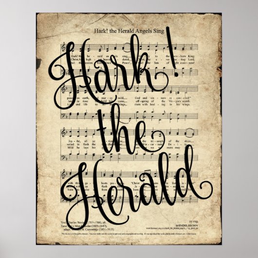Poster Hark the Herald Hymn Imprimer (Devant)