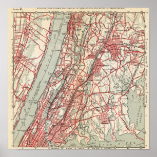 Poster Harlem, Yonkers, Pelham Manor, New York