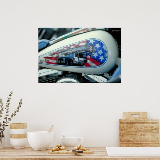 Poster Harley Fuel Tank - S.D. (Cuisine)