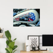 Poster Harley Fuel Tank - S.D. (Bureau à domicile)