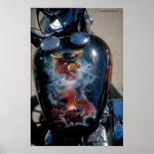 Poster Harley Fuel Tank - S.D. (Devant)