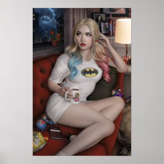 Poster Harley la mauvaise fille
