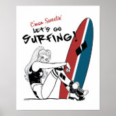 Poster Harley Quinn - Allons surfer (Devant)