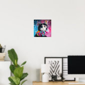 Poster Harley Quinn le chat (Bureau à domicile)