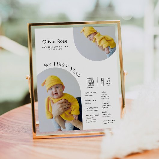 Poster HARLOW 1er anniversaire Jalon Infographie 8x10