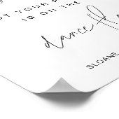 Poster HARLOW Vous Pouvez Trouver Votre Siège Ici Mariage (Coin)