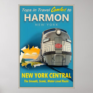 Poster Harmon Croton-sur-Hudson New York Central Railroad
