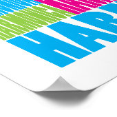Poster Harmonica colorée (Coin)