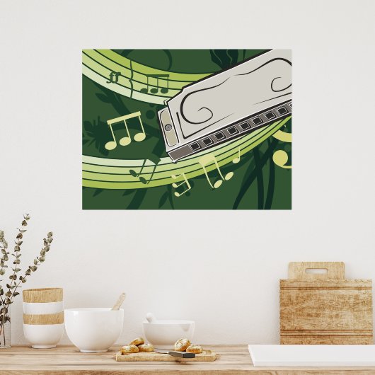 Poster Harmonica Music (Cuisine)