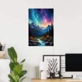 Poster Harmonie Céleste, Un Ciel Étoilé À couper Le souff (Bureau à domicile)