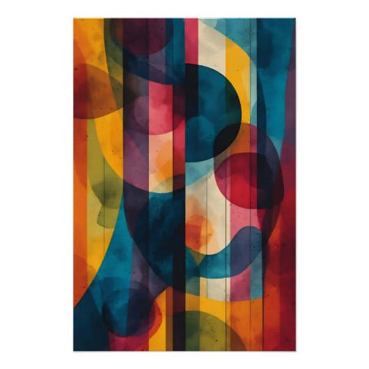 Poster Harmonie Chromatique Vibrante (Devant)