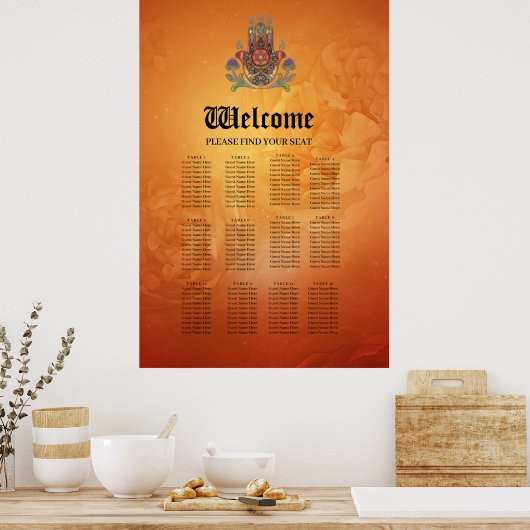 Poster Harmonie dans la couleur et la forme (Cuisine)