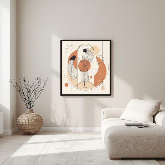 Poster Harmonie dans la forme – Composition abstraite neu