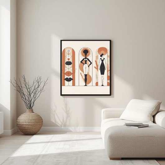 Poster Harmonie dans la forme – Composition abstraite neu