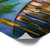 Poster "Harmonie dans l'or et le ciel" (Coin)