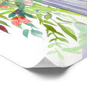 Poster Harmonie de floraison, Bouquet en cascade nuptiale (Coin)