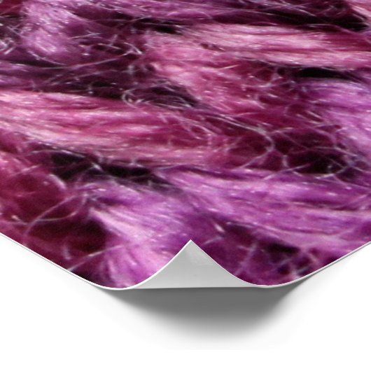 Poster Harmonie de Knit : Texture de bande violette (Coin)