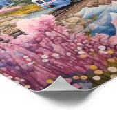 Poster Harmonie de la nature et de la vitesse, Mont Fuji  (Coin)