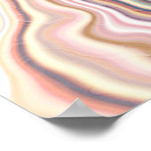 Poster Harmonie de marbre pastel fluide (Coin)