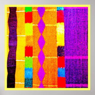 Poster Harmonie de palette vive