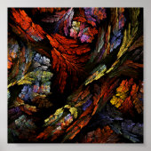 Poster Harmonie des couleurs Art Abstrait (Devant)
