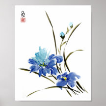 Harmonie d'Iris Bleu